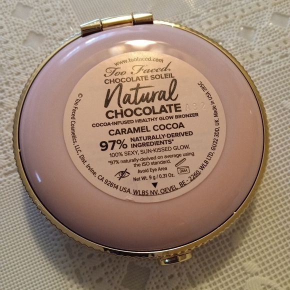 🆕 Too Faced Natural Chocolate Soleil Bronzer, Caramel Cocoa, NIP - Picture 10 of 16